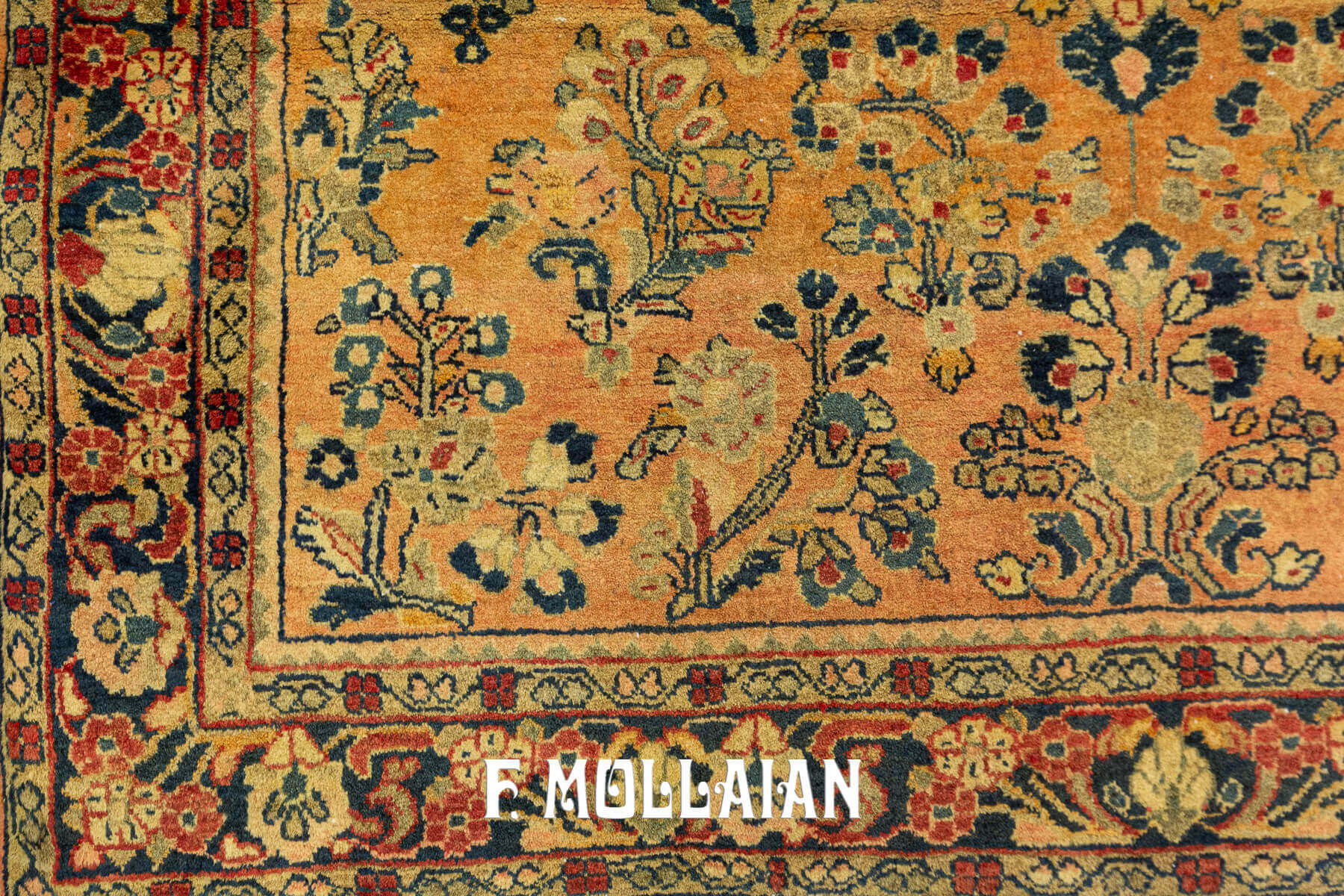 Antique Persian Saruk Rug with Al-Over Floral Field n°:47509604